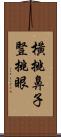 橫挑鼻子豎挑眼 Scroll