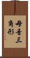 母音三角形 Scroll