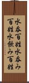 水呑百姓 Scroll