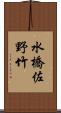 水橋佐野竹 Scroll