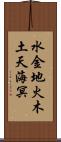 水金地火木土天海冥 Scroll
