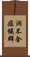 洞不全症候群 Scroll