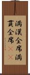 満漢全席 Scroll