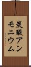 炭酸アンモニウム Scroll