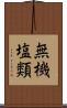 無機塩類 Scroll