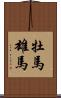 牡馬 Scroll