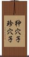 狆穴子;珍穴子 Scroll