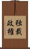 独裁政権 Scroll