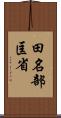 田名部匡省 Scroll