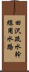 田沢疏水幹線用水路 Scroll