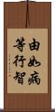 由如病等行智 Scroll