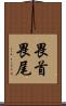 畏首畏尾 Scroll