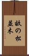 畝の松並木 Scroll