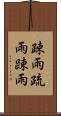 疎雨 Scroll