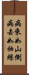 病來如山倒，病去如抽絲 Scroll