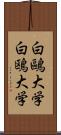 白鷗大学 Scroll