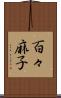 百々麻子 Scroll