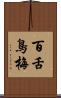 百舌鳥梅 Scroll