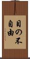 目の不自由 Scroll