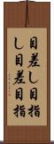 目差し;目指し;目差;目指 Scroll