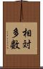 相対多数 Scroll