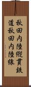 秋田内陸縦貫鉄道秋田内陸線 Scroll