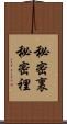 秘密裏 Scroll