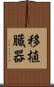移植臓器 Scroll