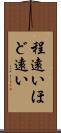 程遠い Scroll