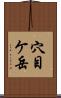 穴目ケ岳 Scroll