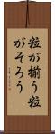 粒が揃う Scroll