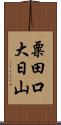 粟田口大日山 Scroll