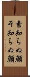 素知らぬ顔 Scroll