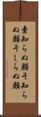 素知らぬ顔 Scroll