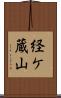経ケ蔵山 Scroll