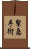 緊急手術 Scroll