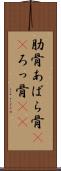 肋骨 Scroll