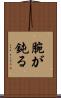 腕が鈍る Scroll