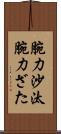 腕力沙汰 Scroll