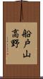 船戸山高野 Scroll