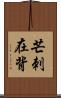 芒刺在背 Scroll