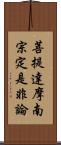 菩提達摩南宗定是非論 Scroll