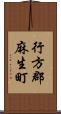 行方郡麻生町 Scroll