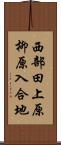 西部田上原柳原入合地 Scroll