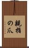 親指の爪 Scroll