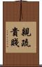 親疏貴賤 Scroll