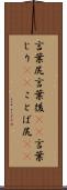 言葉尻 Scroll