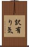 訳有り気 Scroll