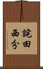 詫田西分 Scroll