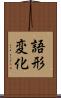 語形変化 Scroll